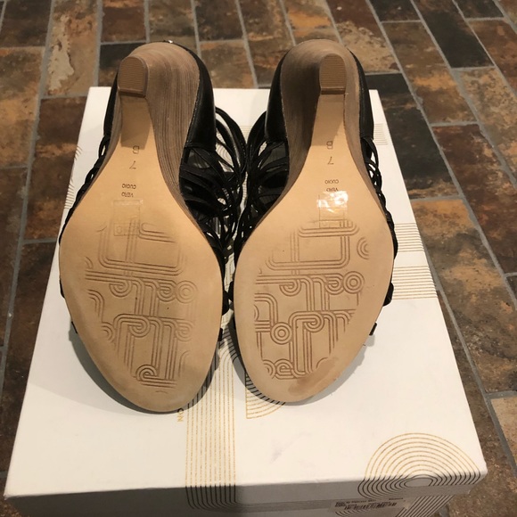 Belle by Sigerson Morrison Annie wedge sandals 7 - Picture 3 of 5